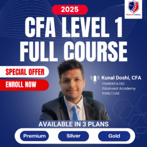 CFA Level 1- Full Course 2025 Premium <span style="color: #CB0000;"><br>(Pre-Recorded)</span>