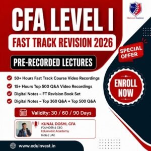 CFA Level 1- Fast Track 2026 Advance (Pre-Recorded)